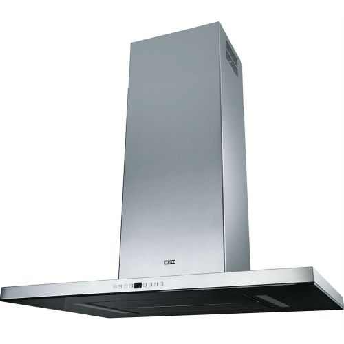 ΑΠΟΡΡΟΦΗΤΗΡΑΣ FRANKE MARIS BOTTOM GLASS FGB 906 IS EVO Μαύρο Ιnox ΚΕΝΤΡΙΚΗ ΚΑΜΙΝΑΔΑ 90 cm